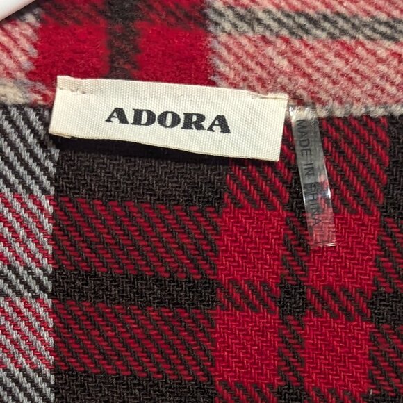 Adora shacket jacket flannel plaid pockets  Size Medium - Picture 5 of 8